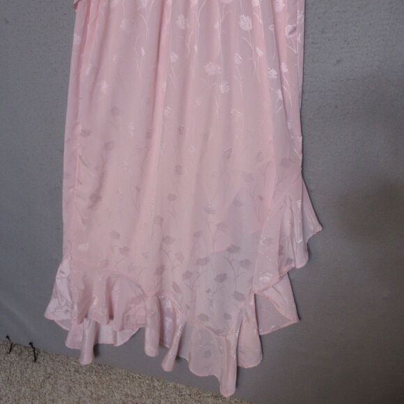 Japna Dress Pink Floral Ruffle Fairy Whimsical Cottage Core Grunge Coquette - Picture 9 of 13